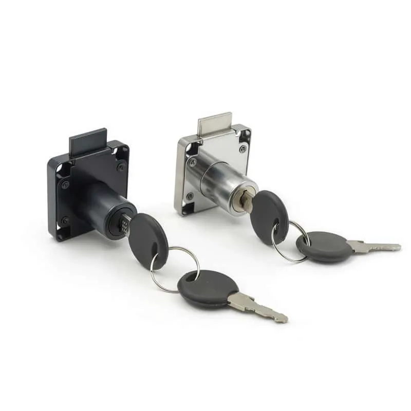138AC Drawer Cam Lock|Zinc Alloy Cylinder + Iron Body Chrome, Single‑Stop Cam Tongue, Cylinder Length 22mm / 32mm